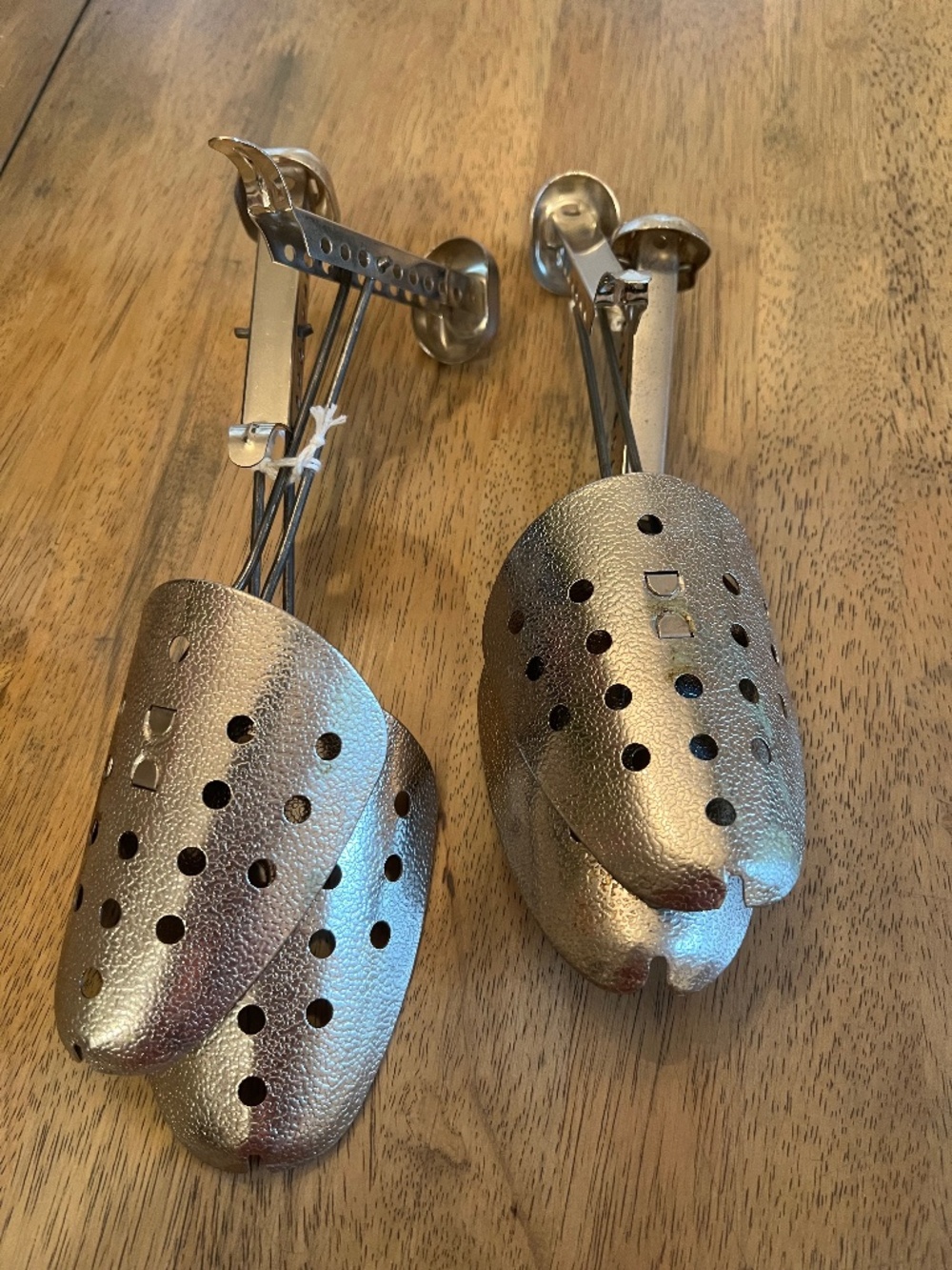 Vintage Metal Shoe Tree Stretchers-Set of 2